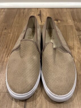 Keds Womens Double Decker Perforated Suede Shoes